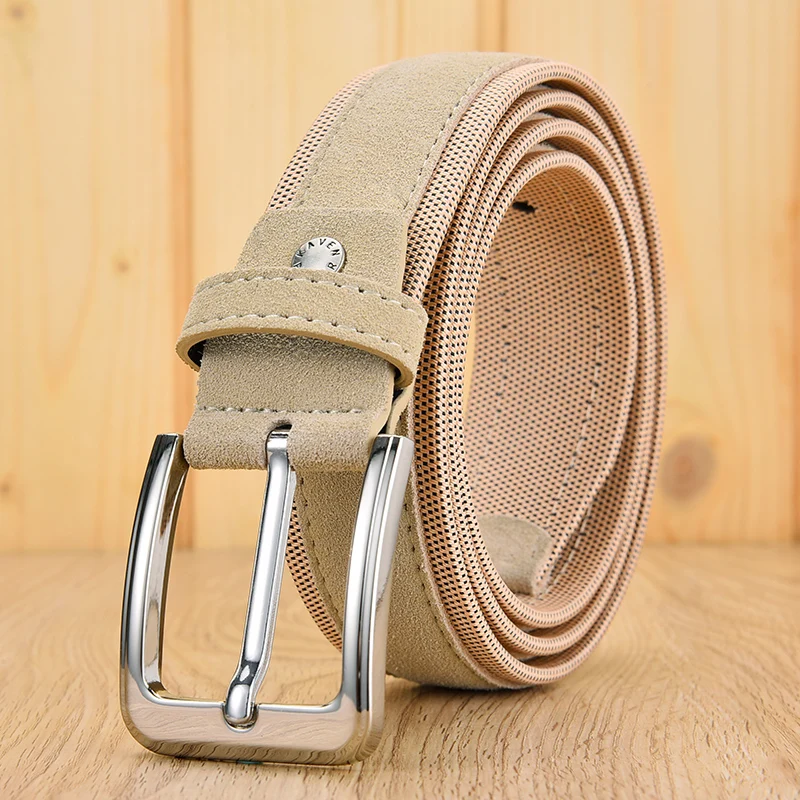 Men's Oxford Suede Leather Belt High Quality