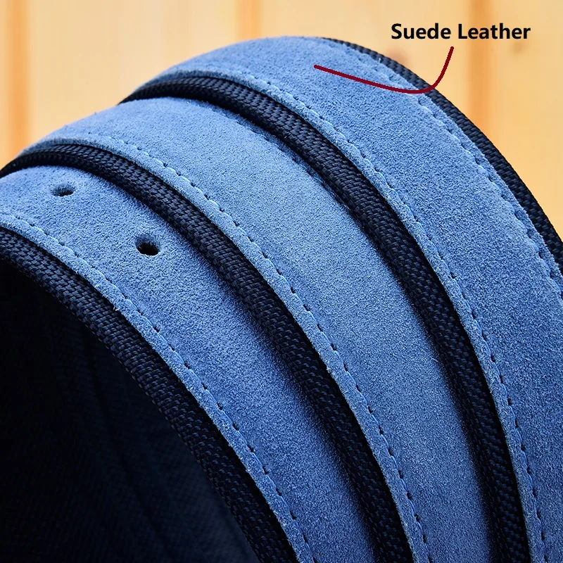 Men's Oxford Suede Leather Belt High Quality