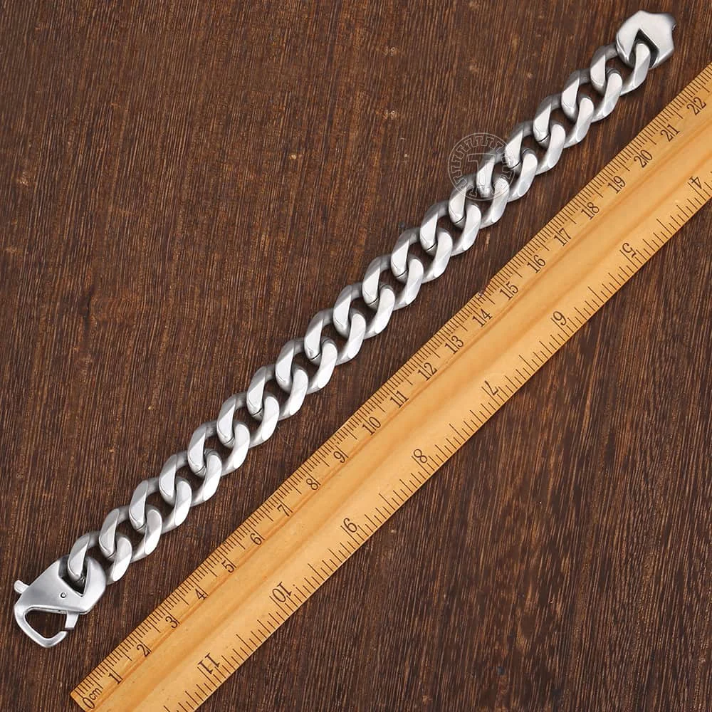Matte Polished Men's Cuban Link Bracelet
