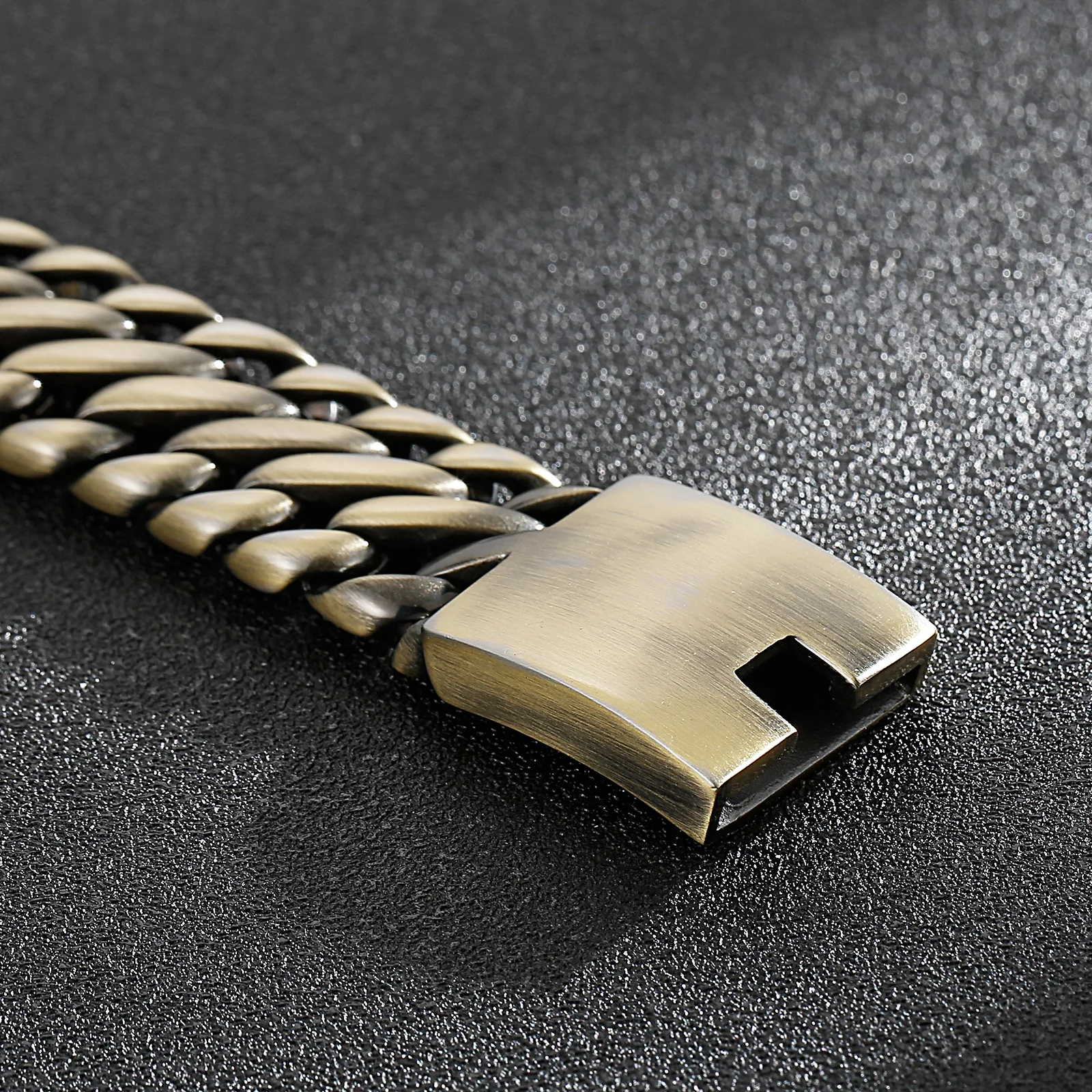 Wide Curb Cuban Link Chain Bracelet for Men