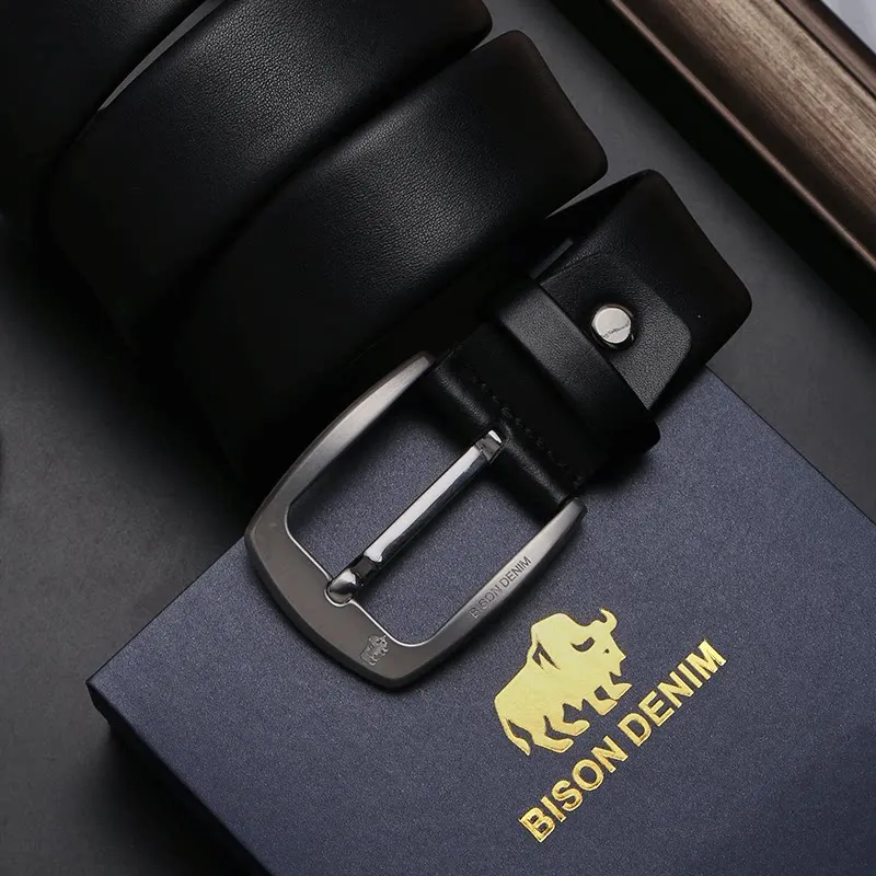 Classic Men’s Genuine Leather Casual Dress Belt
