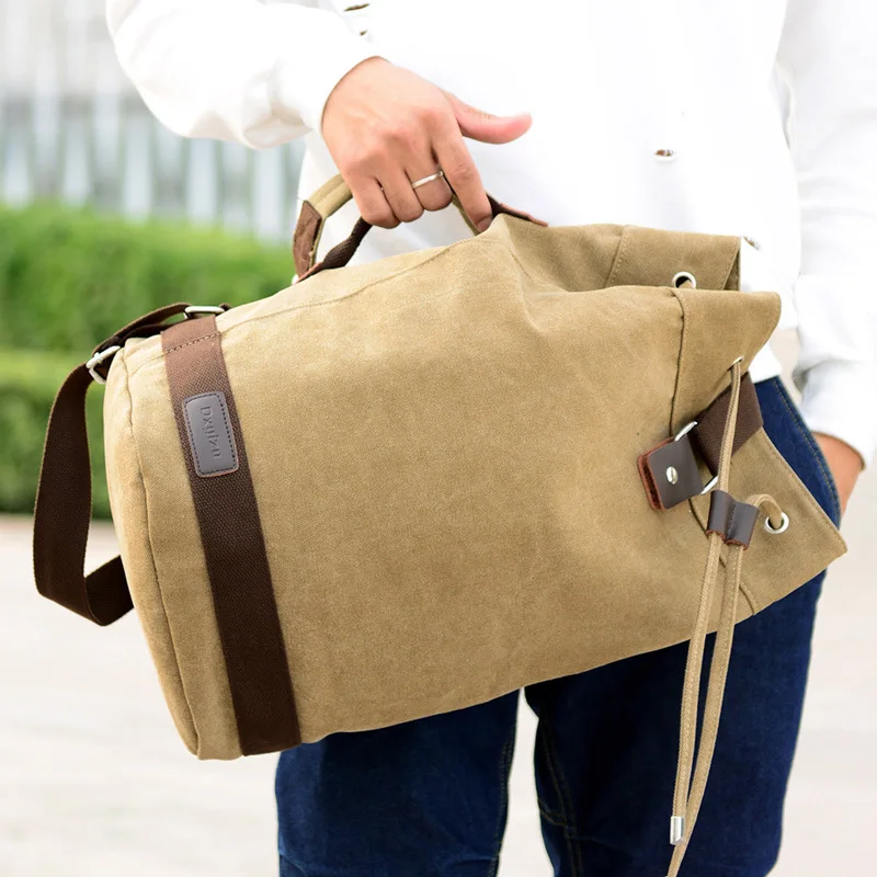 Canvas Vintage Backpack for School Hiking Travel