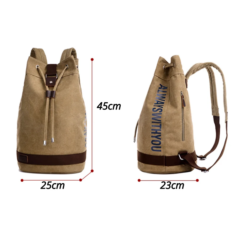 Canvas Vintage Backpack for School Hiking Travel