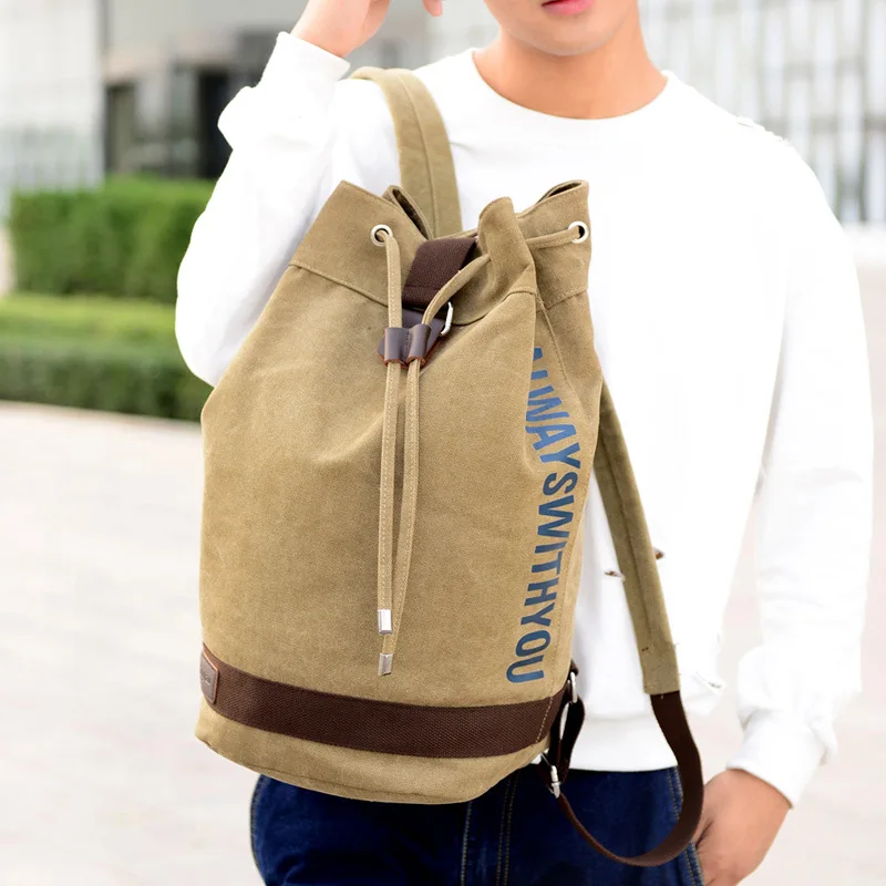 Canvas Vintage Backpack for School Hiking Travel