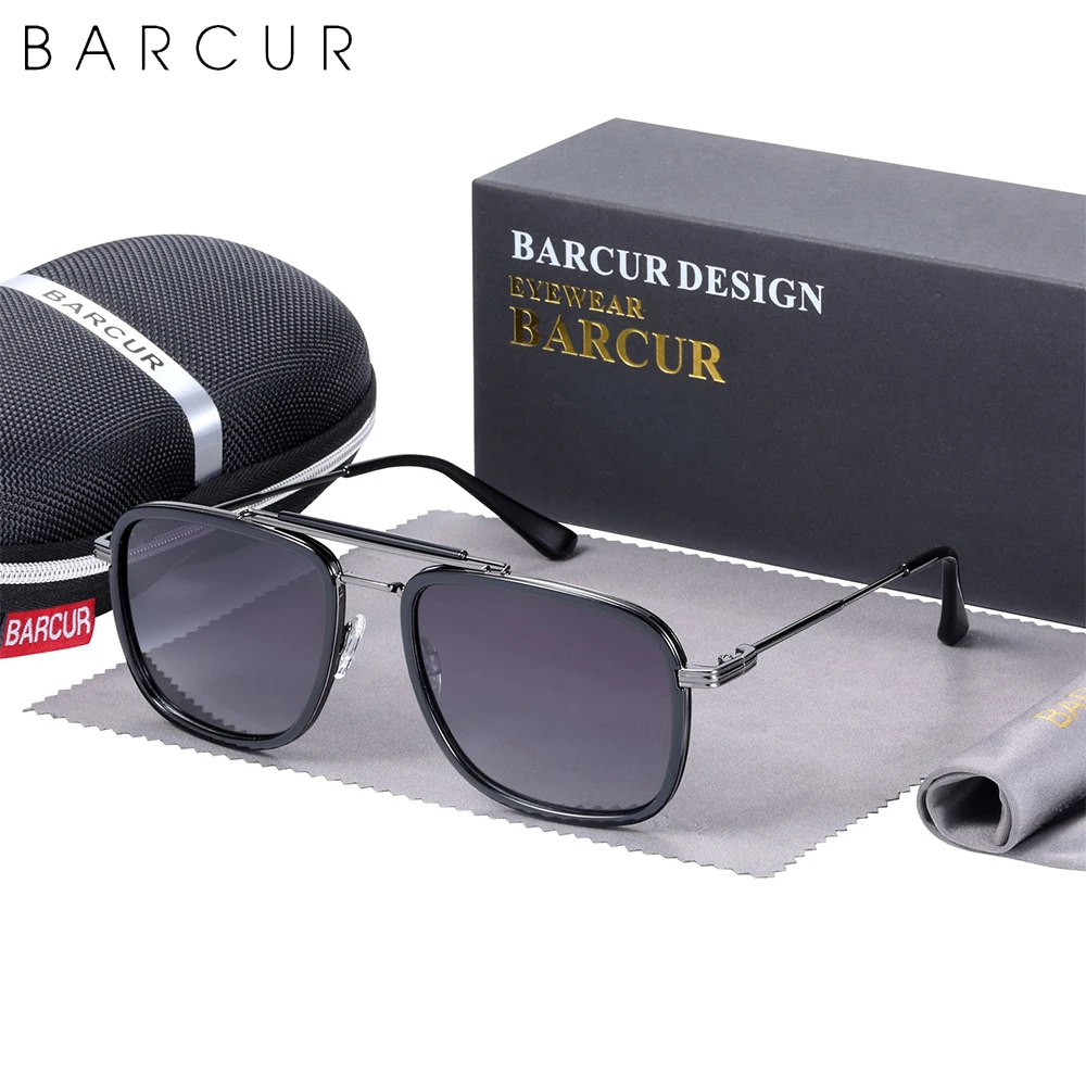 Square Polarized Sunglasses for Men Women