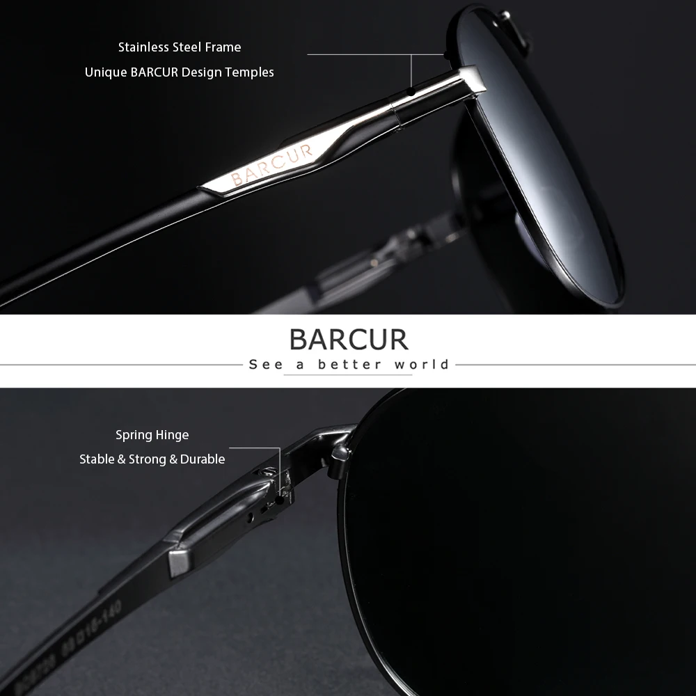 Men's Photochromic Sunglasses with Polarized Lens
