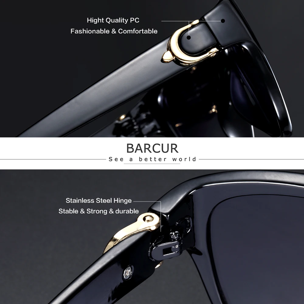 UV400 Polarized Cat Eyes Sunglasses for Women