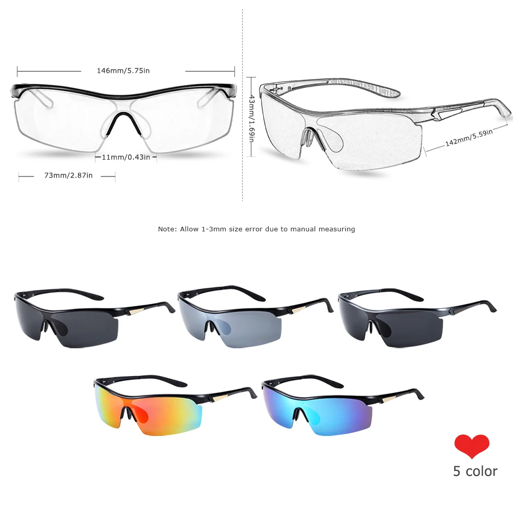 Polarized Aluminum Frame Sports Sunglasses
