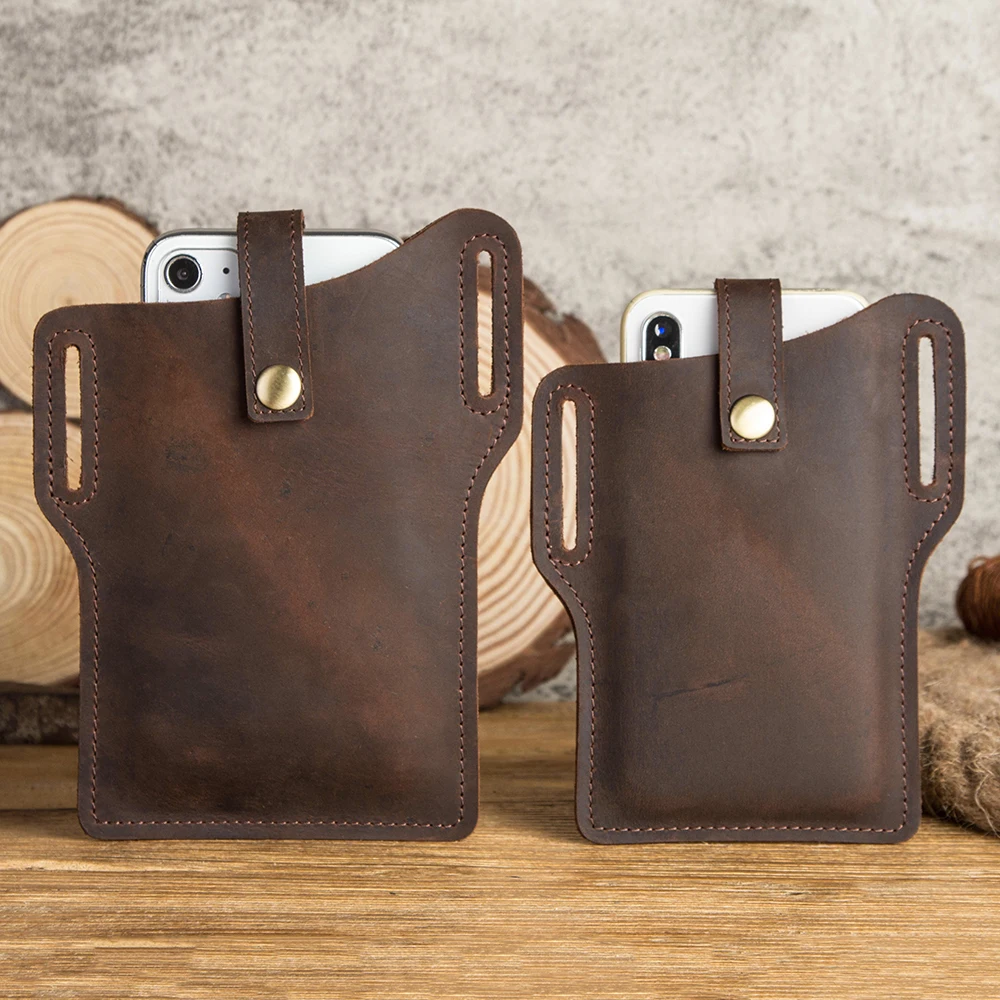 Leather Cellphone Belt Loop Holster for iPhone