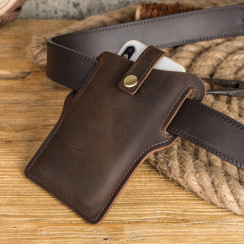 Leather Cellphone Belt Loop Holster for iPhone