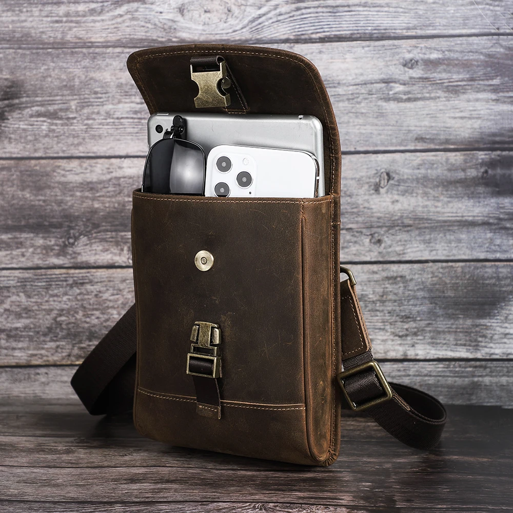 Small Leather Travel Card Wallet Case for Cell Phone
