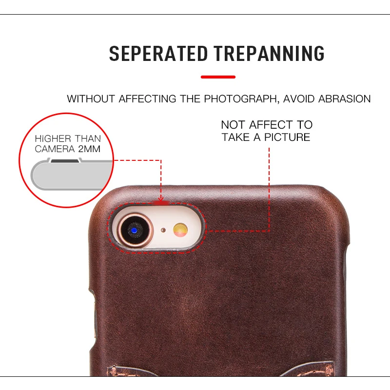 iPhone 8 Wallet Phone Case Leather Card Holder