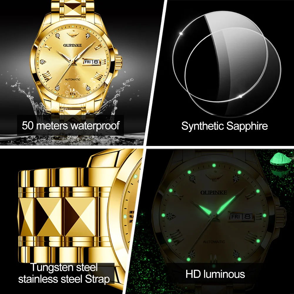 OUPINKE 3171 Luxury Couple Watches