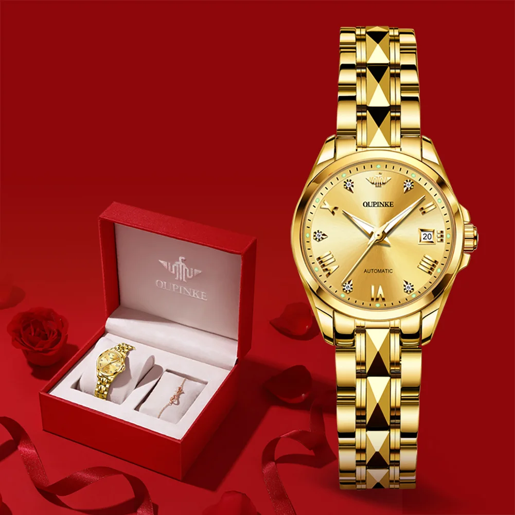 OUPINKE 3171 Luxury Couple Watches