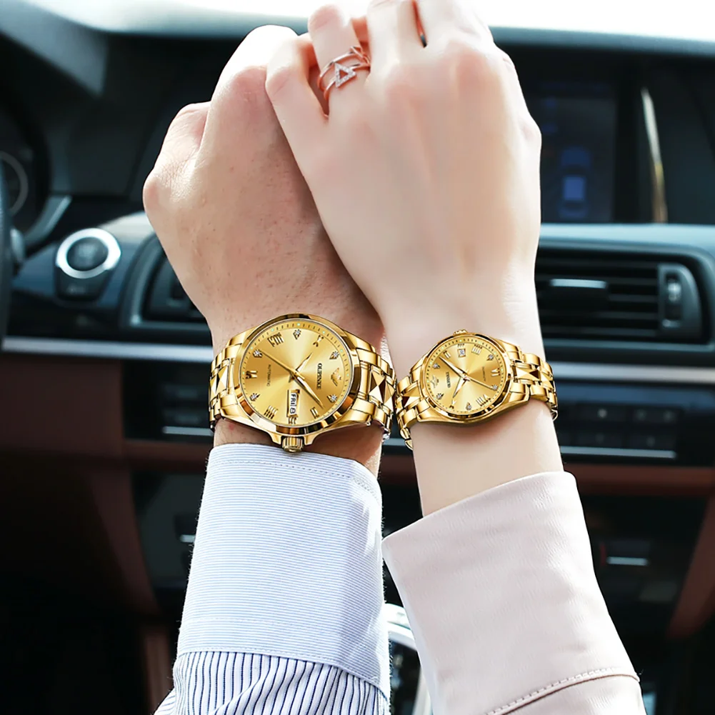 OUPINKE 3171 Luxury Couple Watches