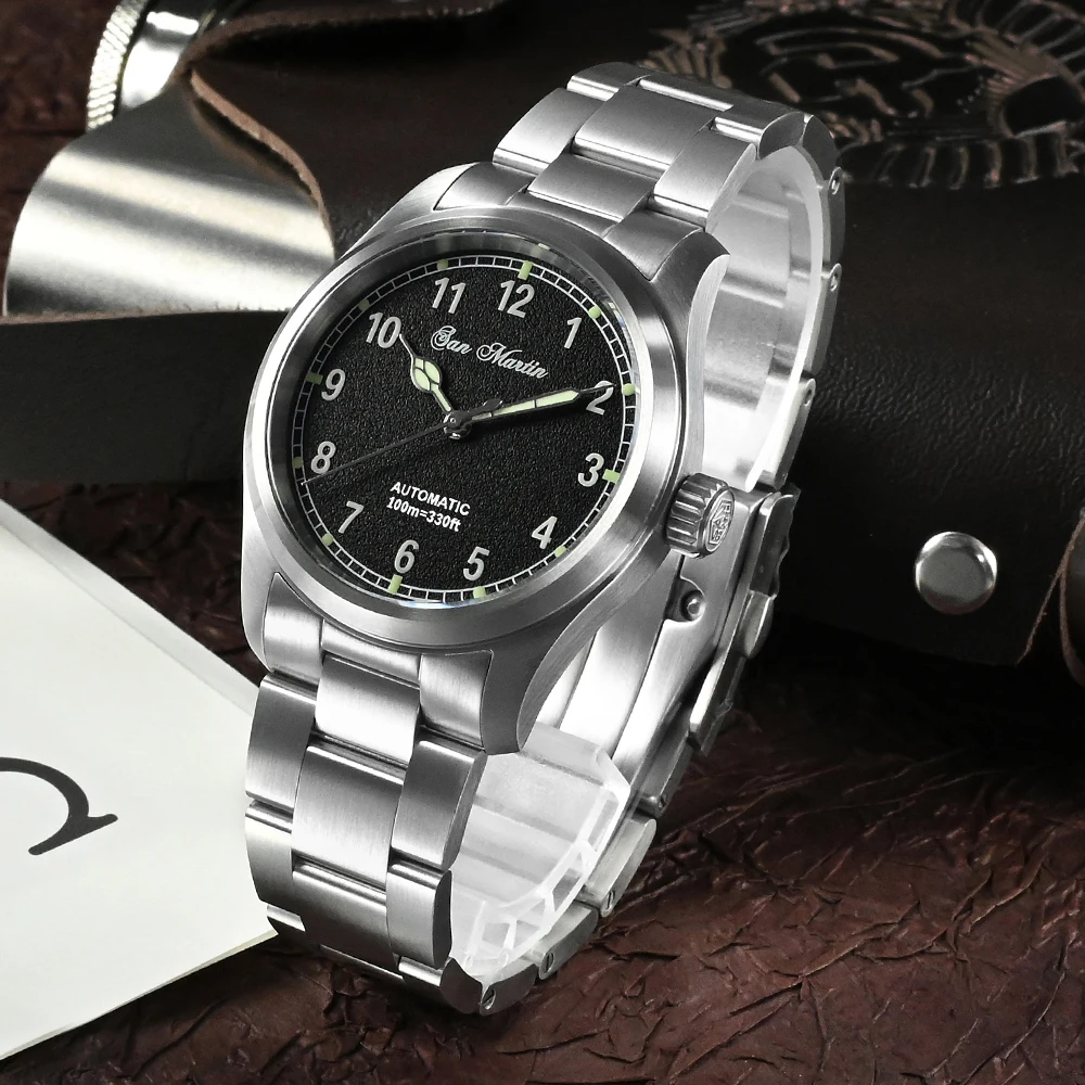 San Martin 37mm Pilot Watch Miyota 8215 Military Style