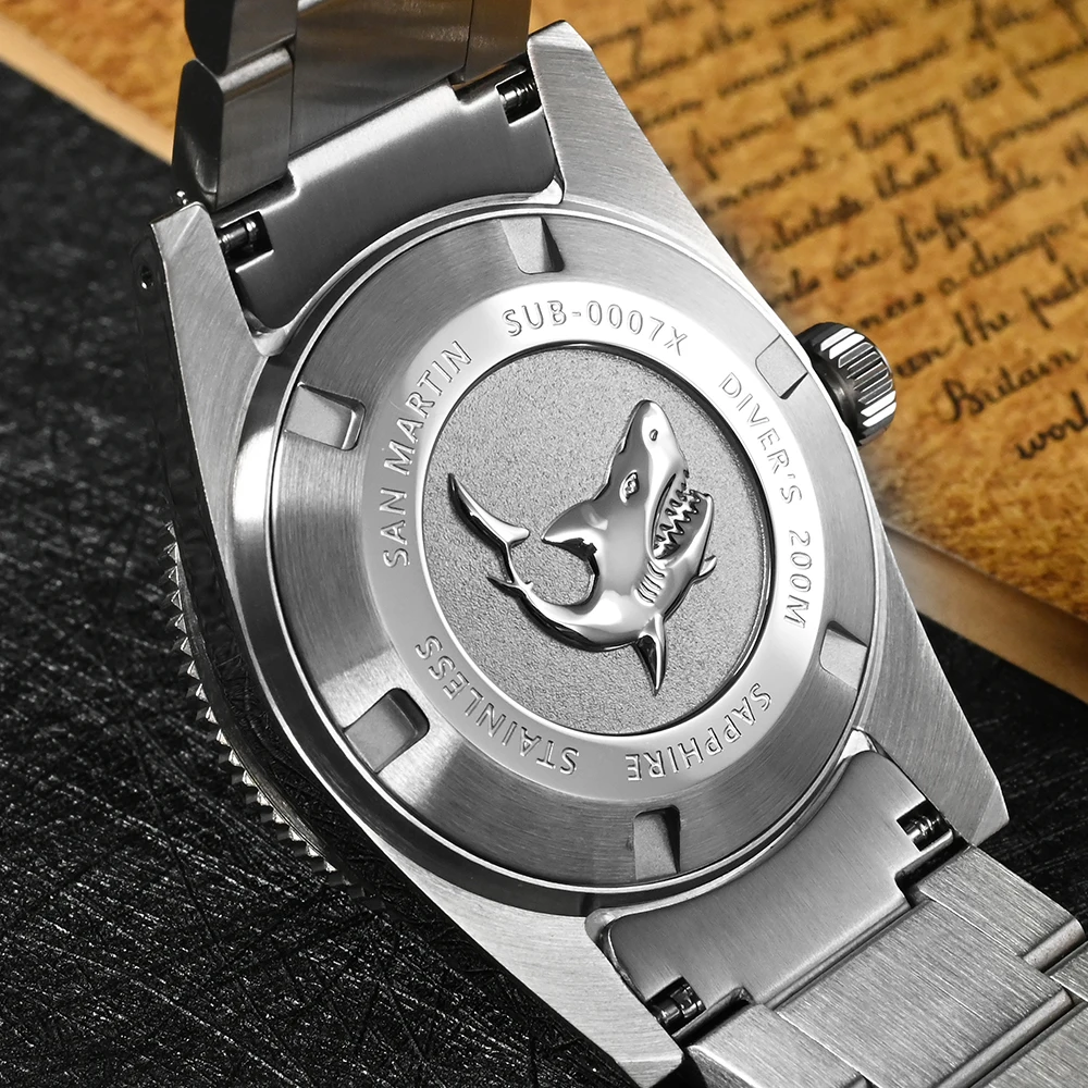 San Martin 62mas 37mm Diver Men's Watch