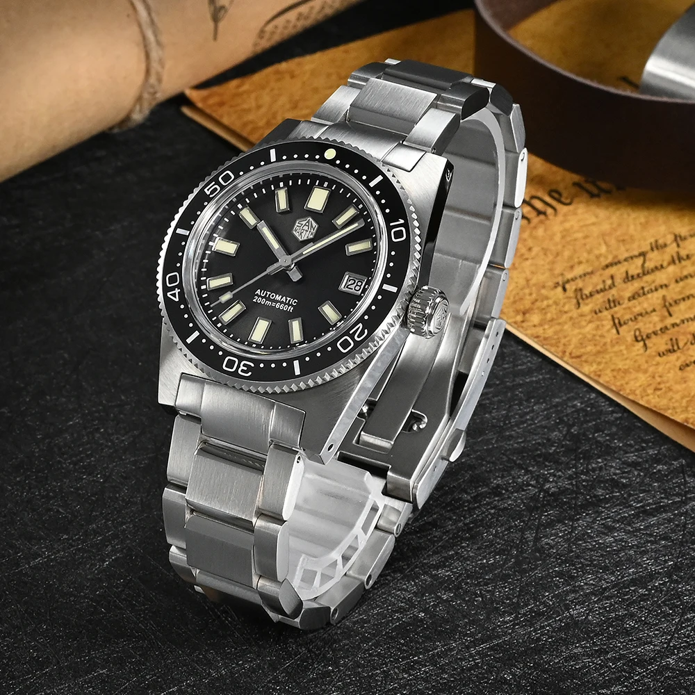 San Martin 62mas 37mm Diver Men's Watch