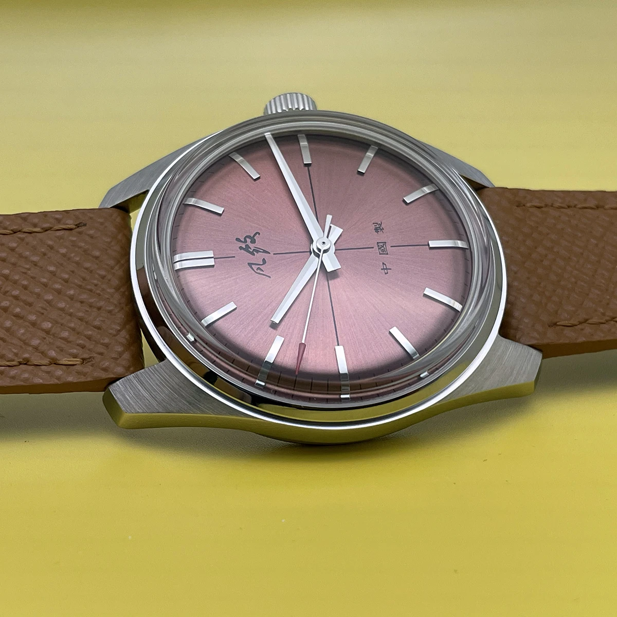 Salmon Gather Vintage Men's Dress Mechanical Watch