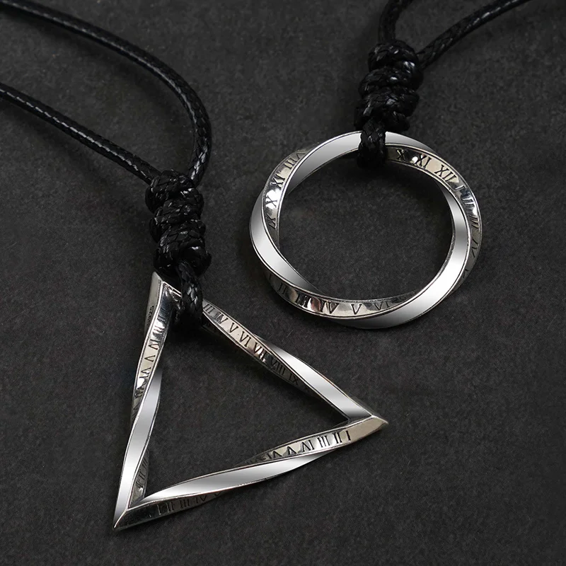 Time Cycle Mobius Pendant Sterling Silver