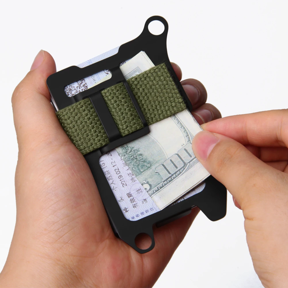 Compact Metal Wallet Bank Credit Card Holder