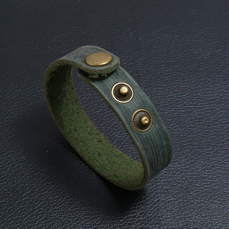 Wide Retro Vintage Punk Style Mens Bracelet