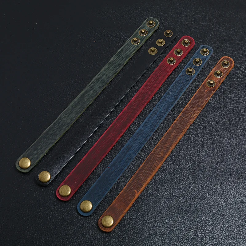 Wide Retro Vintage Punk Style Mens Bracelet