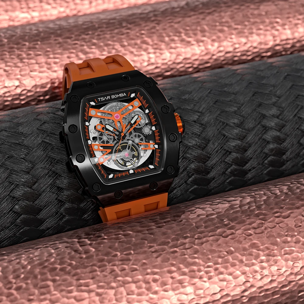 Tsar Bomba Skeleton Mechanical Men's Watch