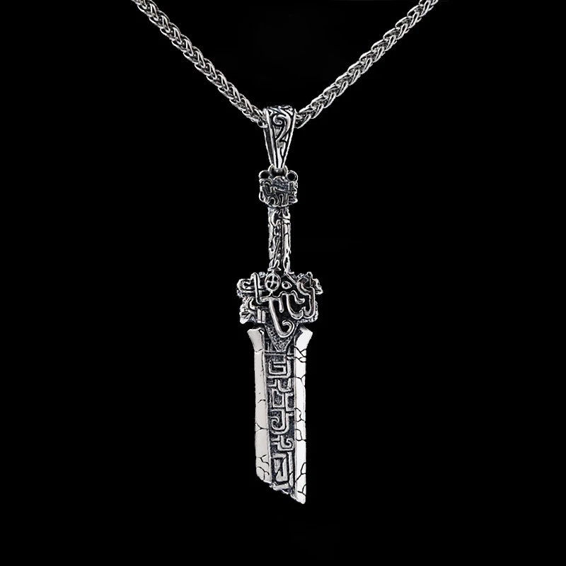 Handmade Broken Sword Pendant for Men