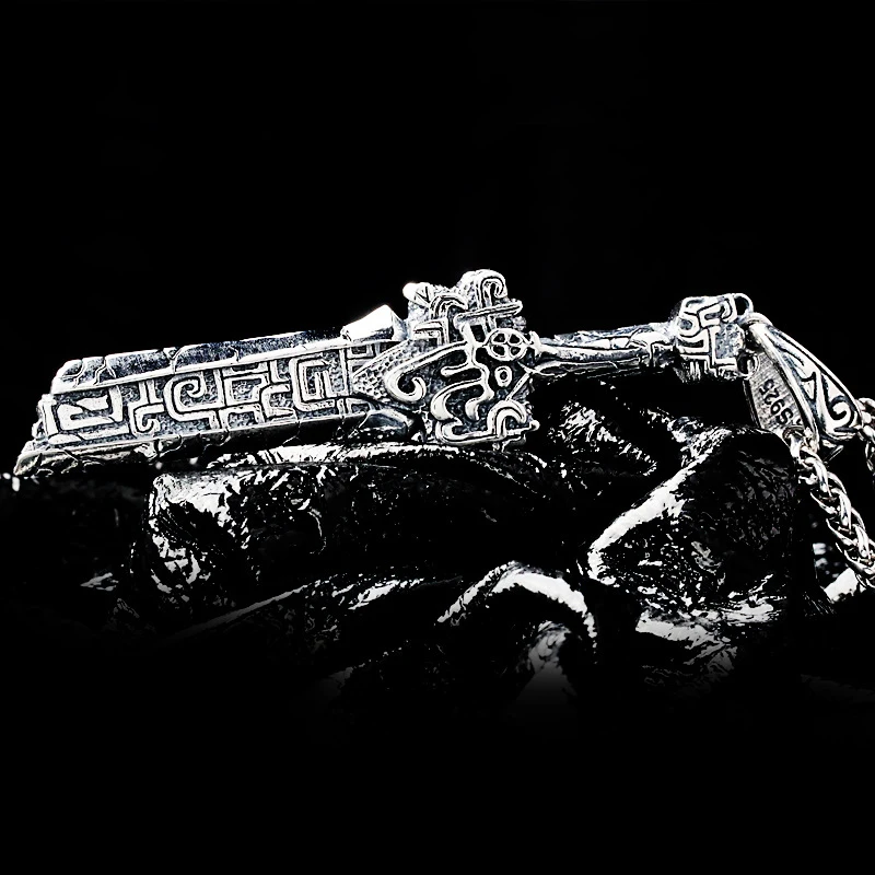 Handmade Broken Sword Pendant for Men