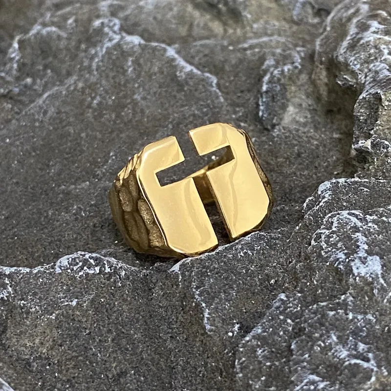 Cross Stainless Steel Ring God Faith Geometric