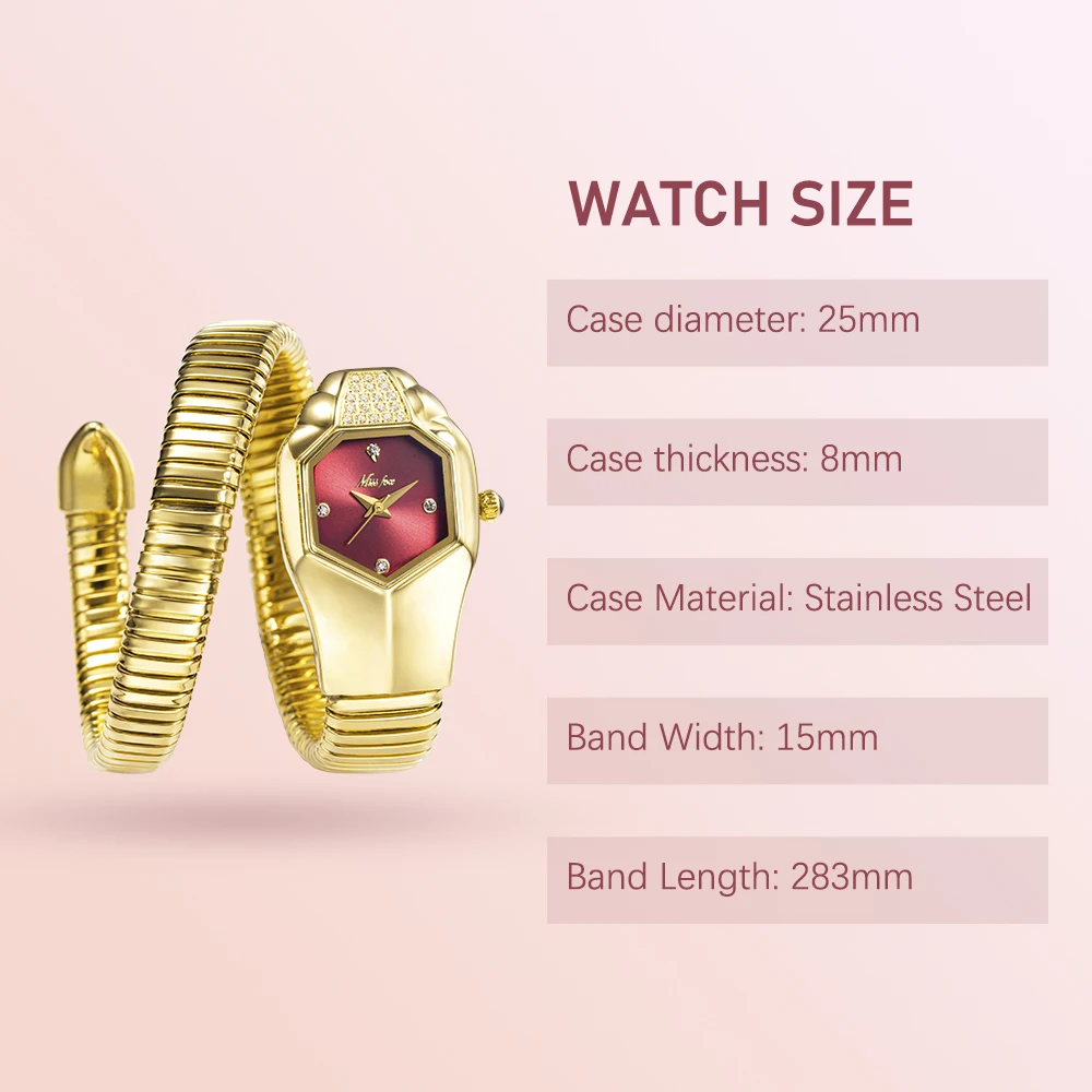 Women's Elegant Stylish Snake Watches