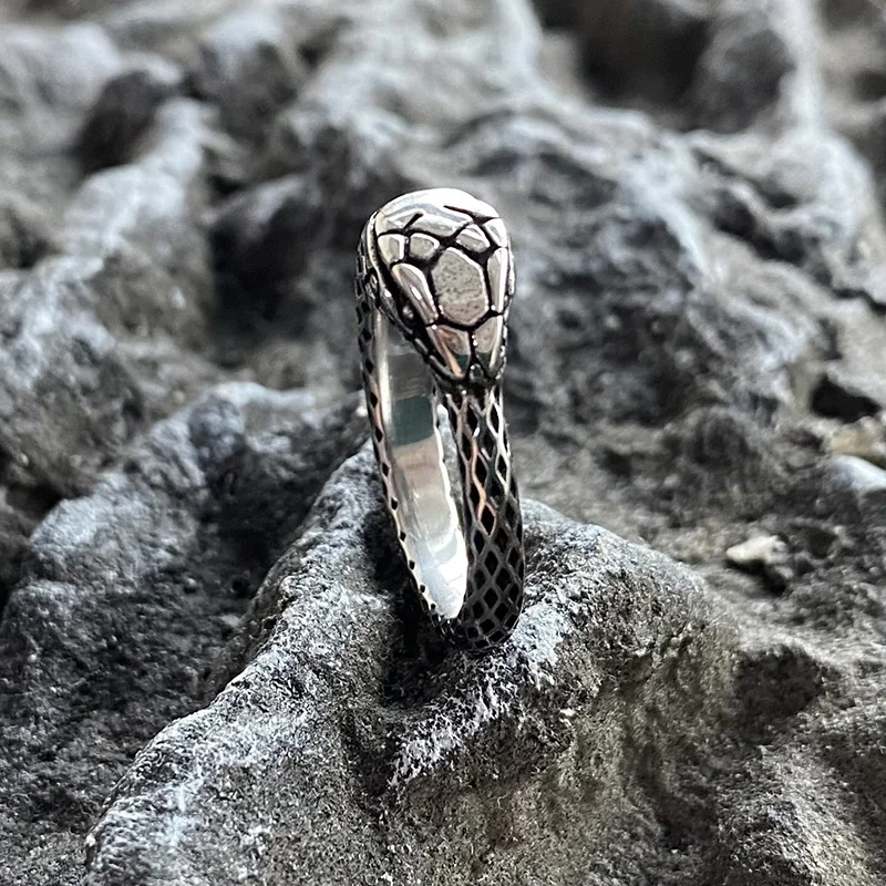 Ouroboros Snake Retro Stainless Steel Ring