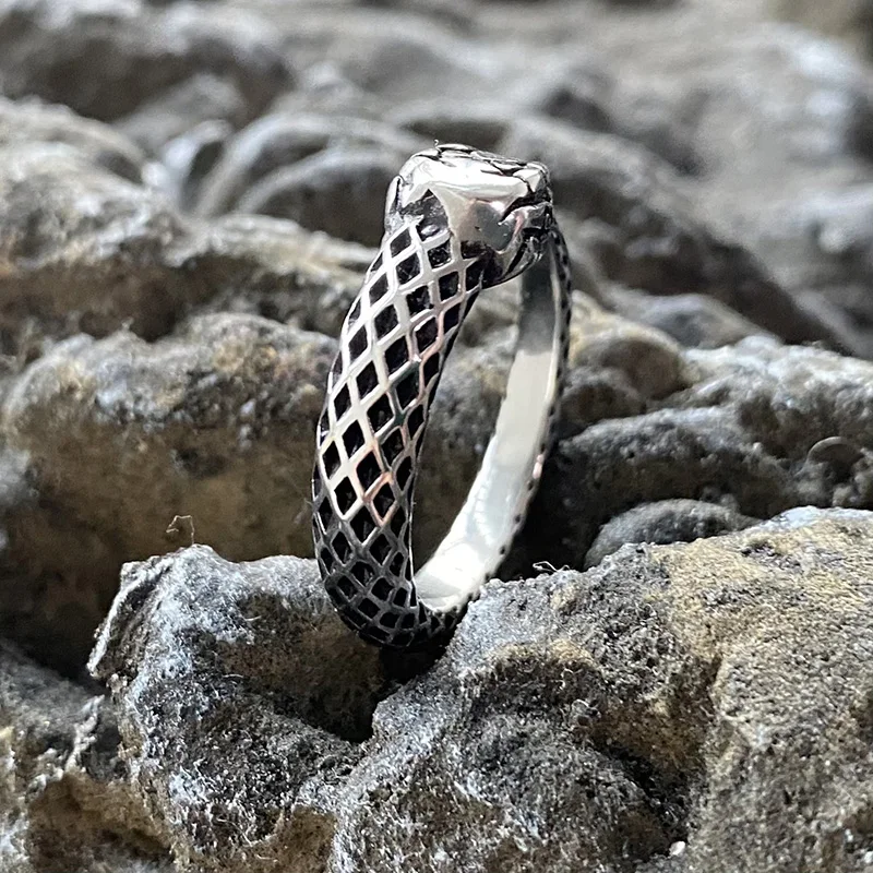 Ouroboros Snake Retro Stainless Steel Ring