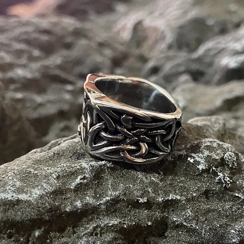 Stainless Steel Vintage Style Celtic Knot Ring