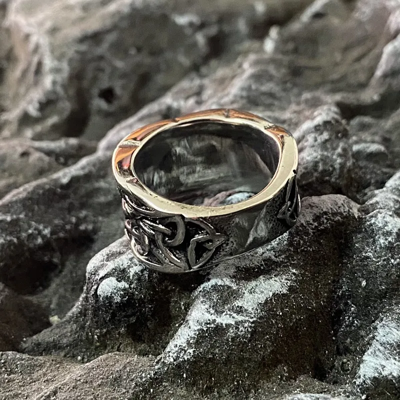 Stainless Steel Vintage Style Celtic Knot Ring