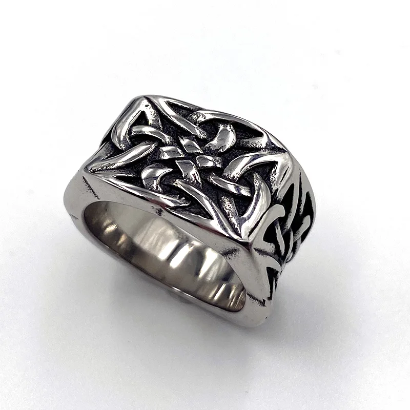 Stainless Steel Vintage Style Celtic Knot Ring