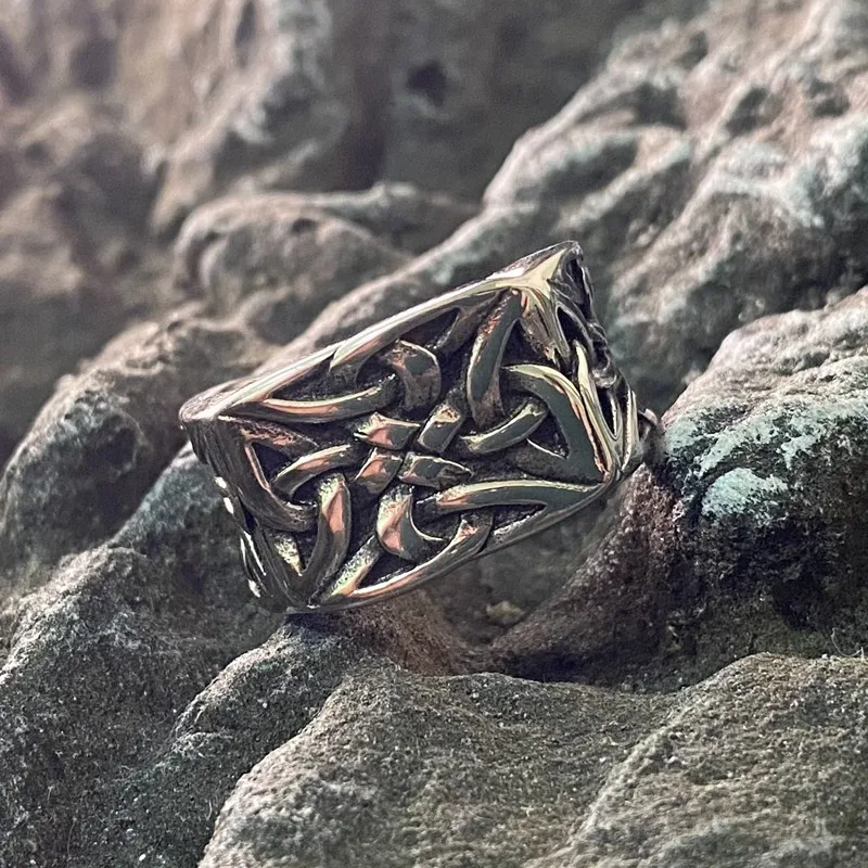 Stainless Steel Vintage Style Celtic Knot Ring
