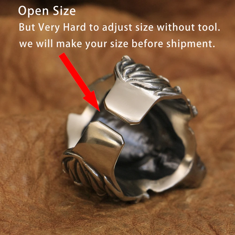Cupronickel Alien Predator Ring for Men