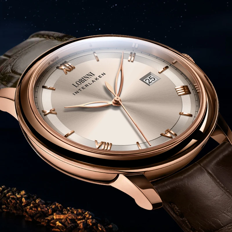 Lobinni Men's Watches Luxury Perpetual Calendar
