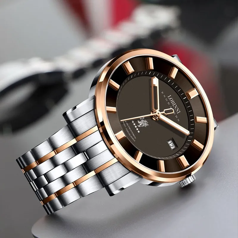 LOBINNI Ultra-Thin Luxury Brand Automatic Watch