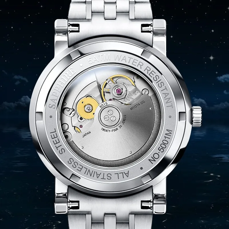 LOBINNI Ultra-Thin Luxury Brand Automatic Watch