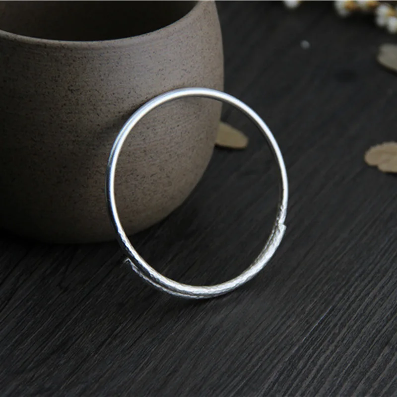 Handmade Silver Bracelet 925 Sterling Open Bangles