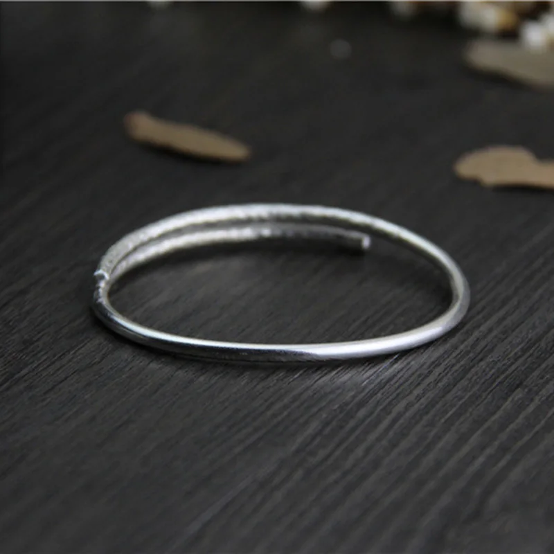 Handmade Silver Bracelet 925 Sterling Open Bangles
