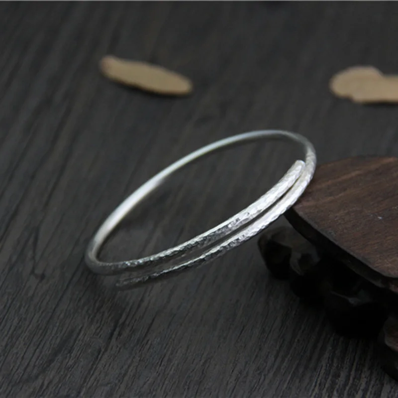 Handmade Silver Bracelet 925 Sterling Open Bangles