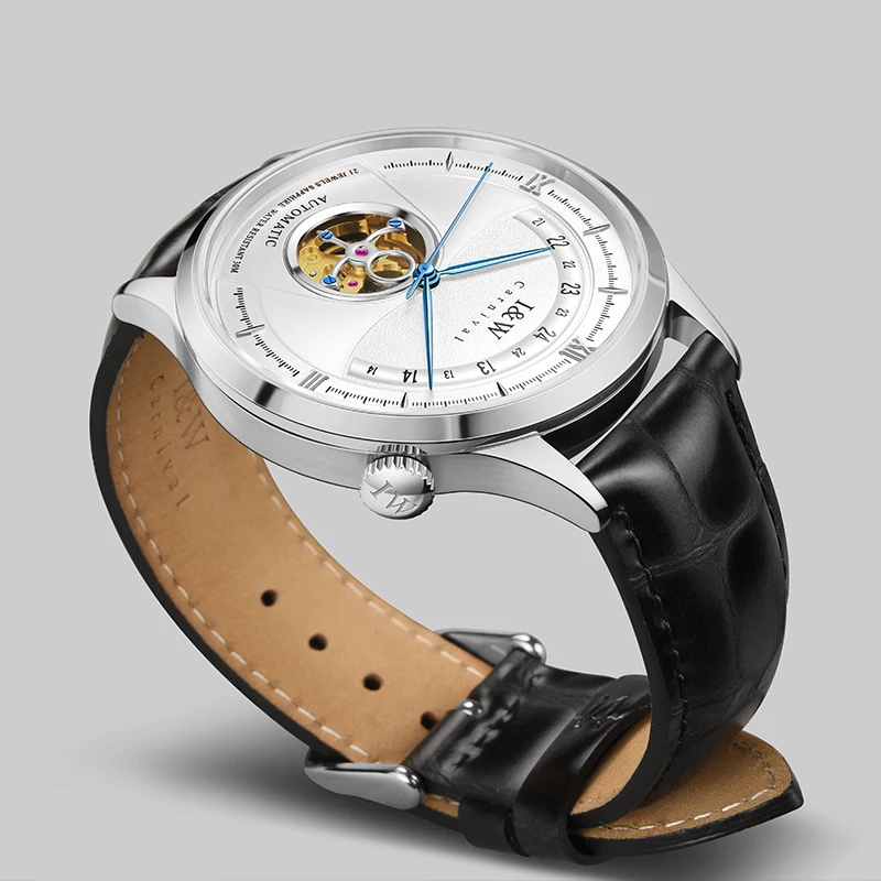 2022 Luxury Tourbillon Mechanical Watch Swiss I&W