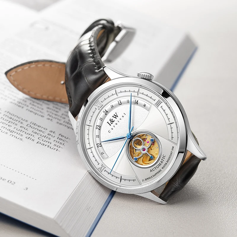 2022 Luxury Tourbillon Mechanical Watch Swiss I&W
