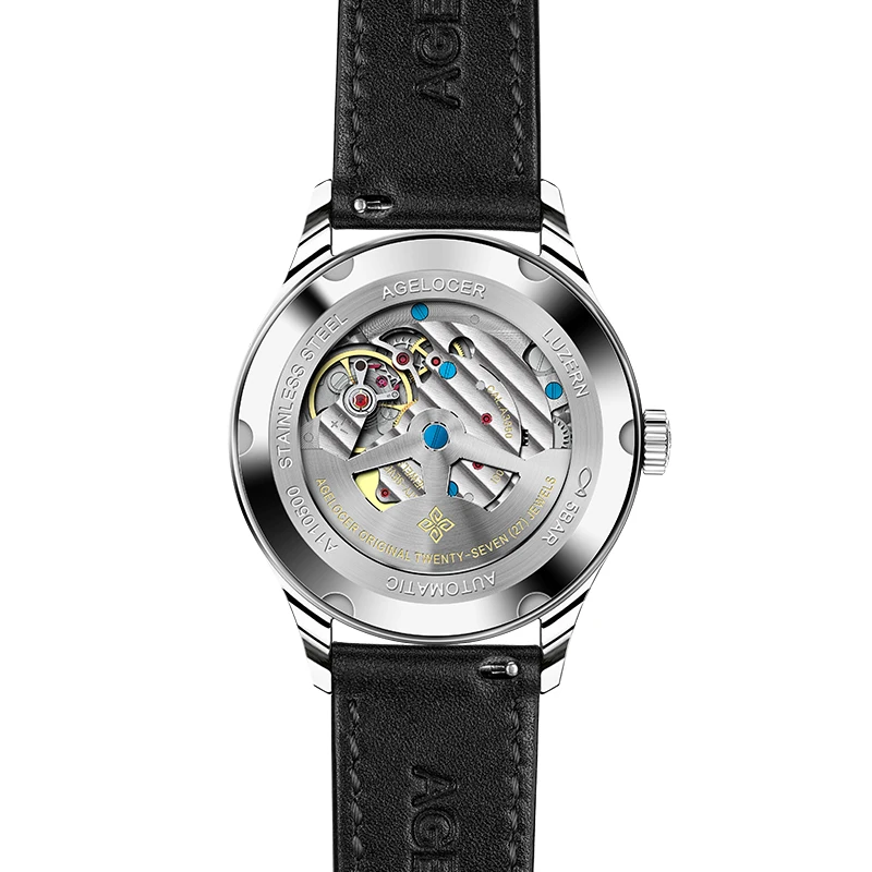 Agelocer Watch 1103A1 Famous Brand Mechanical Clock