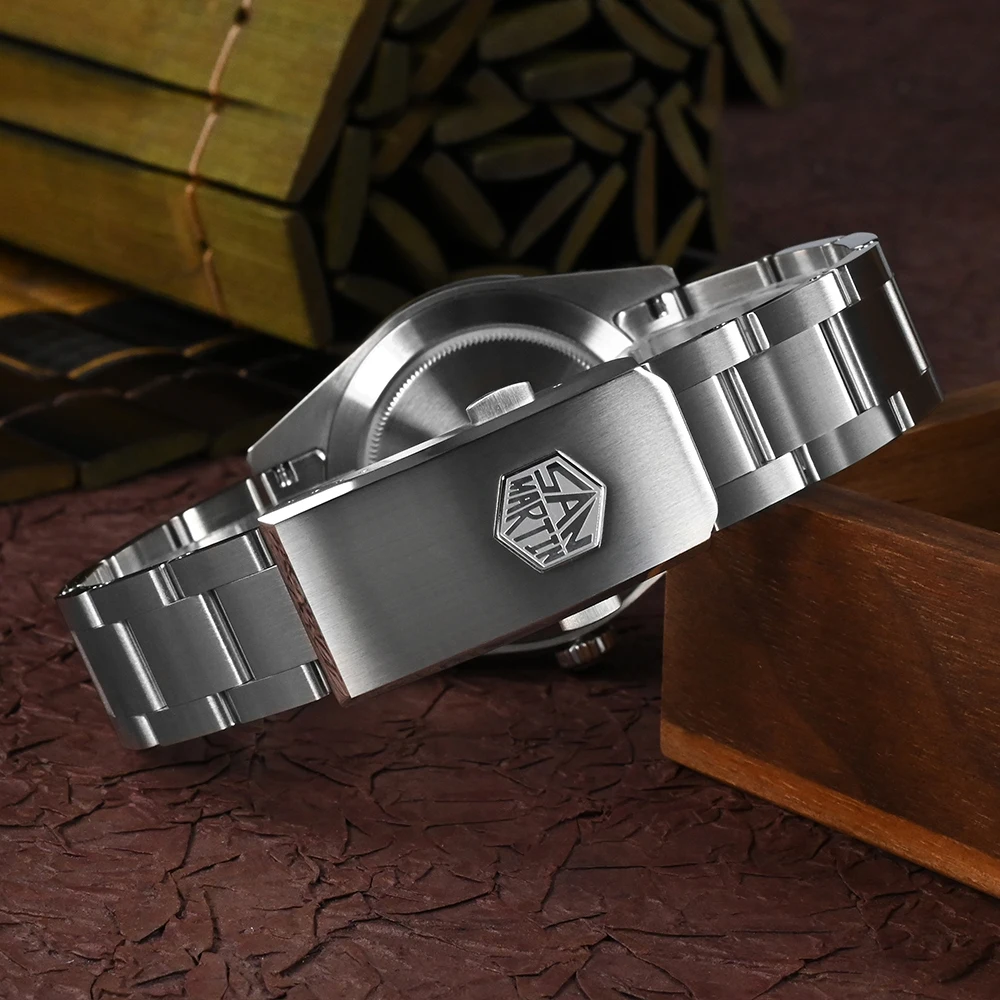 San Martin 39mm Dial BB Vintage GMT Watch
