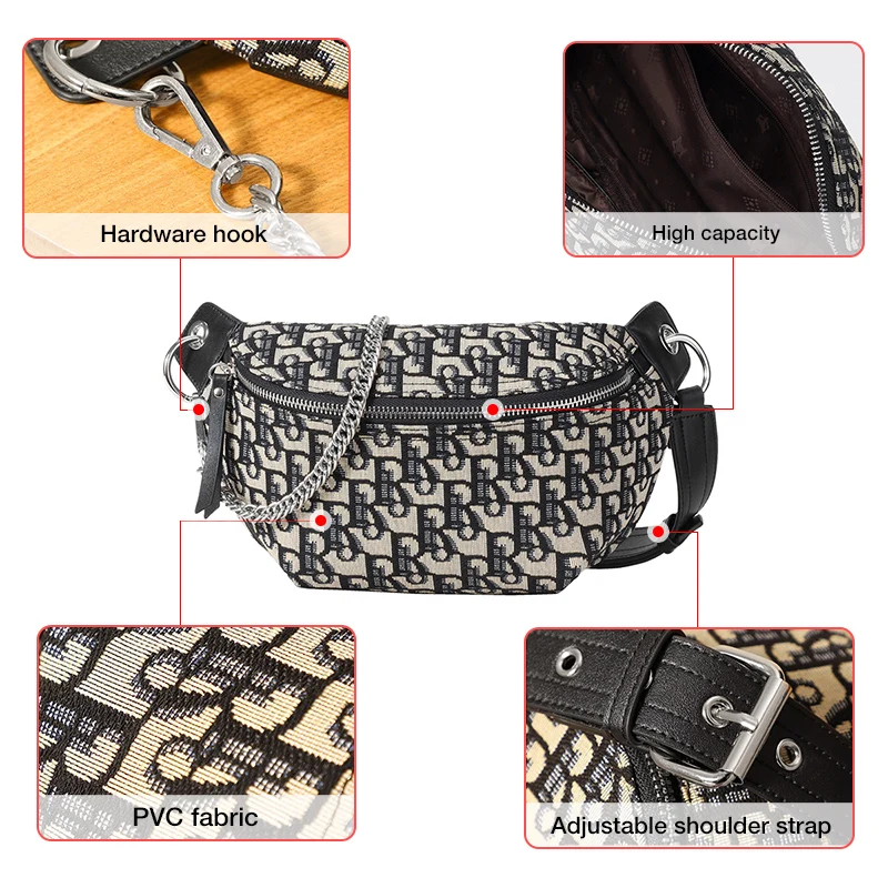Fashion Brand Dumpling Ladies Crossbody Bag